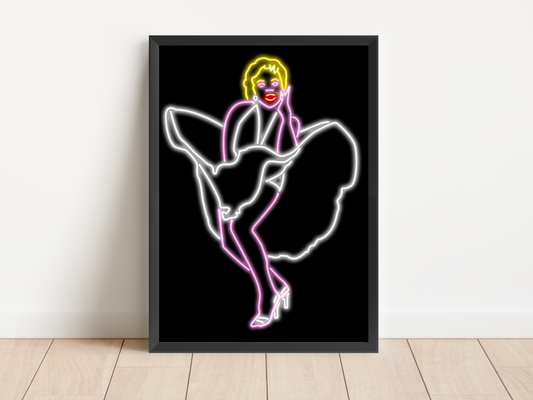 Marilyn Monroe Neon Print