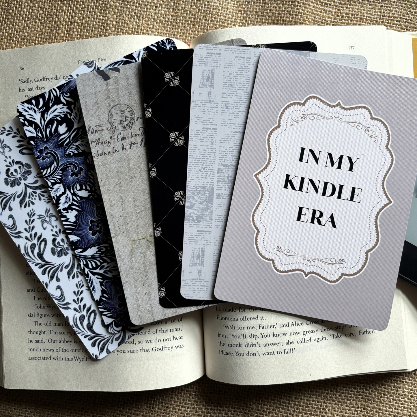 Vintage Inspired Kindle Case Insert Collection