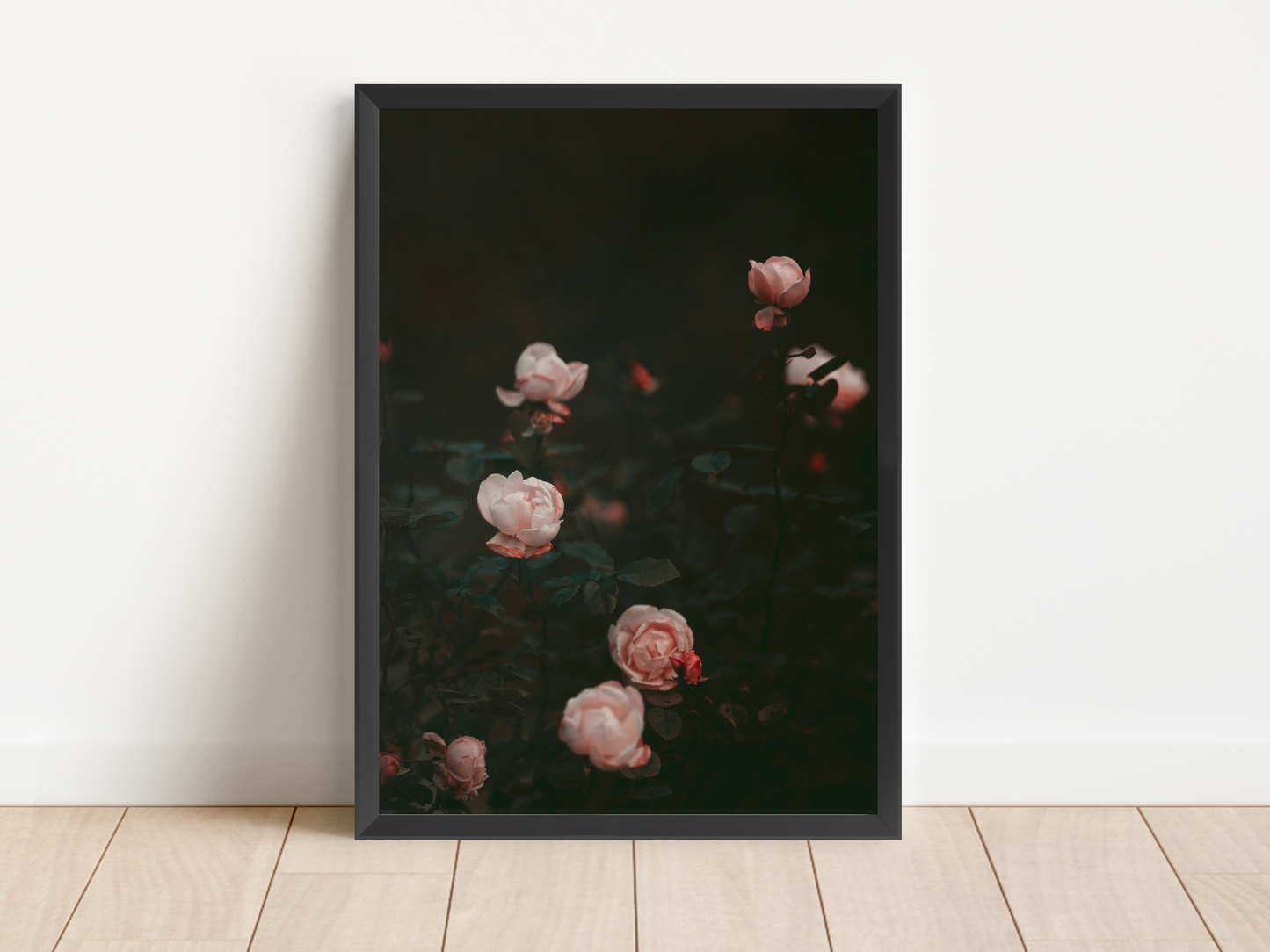 Gothic Pink Roses Print