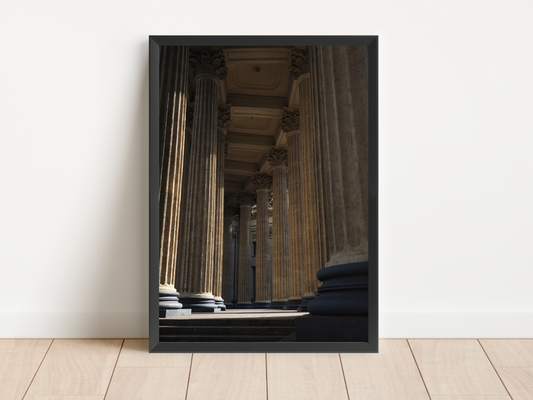 Classic Columns Dark Academia Print