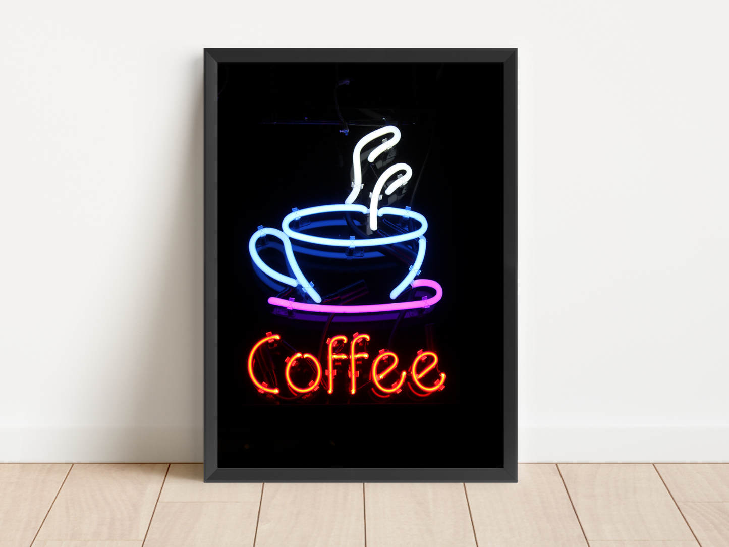 Coffee Neon Print