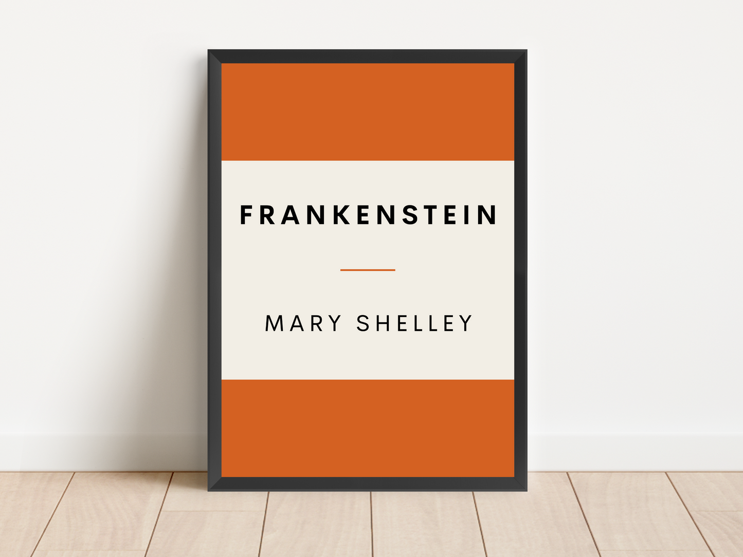 Frankenstein Retro Inspired Literary Print