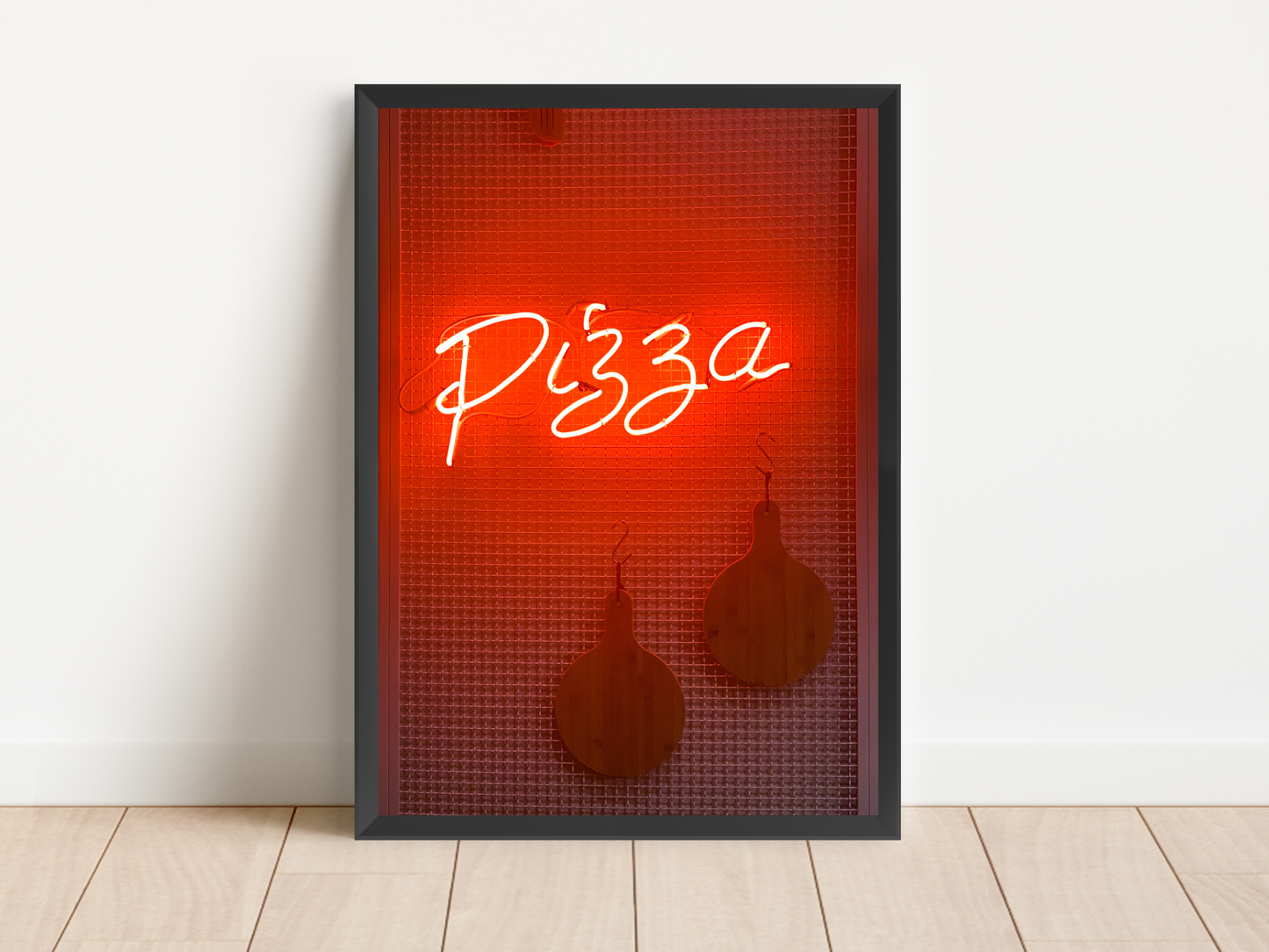 Pizza Sign Neon Print