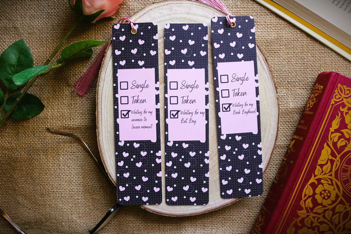 Single Taken Romance Bookmarks