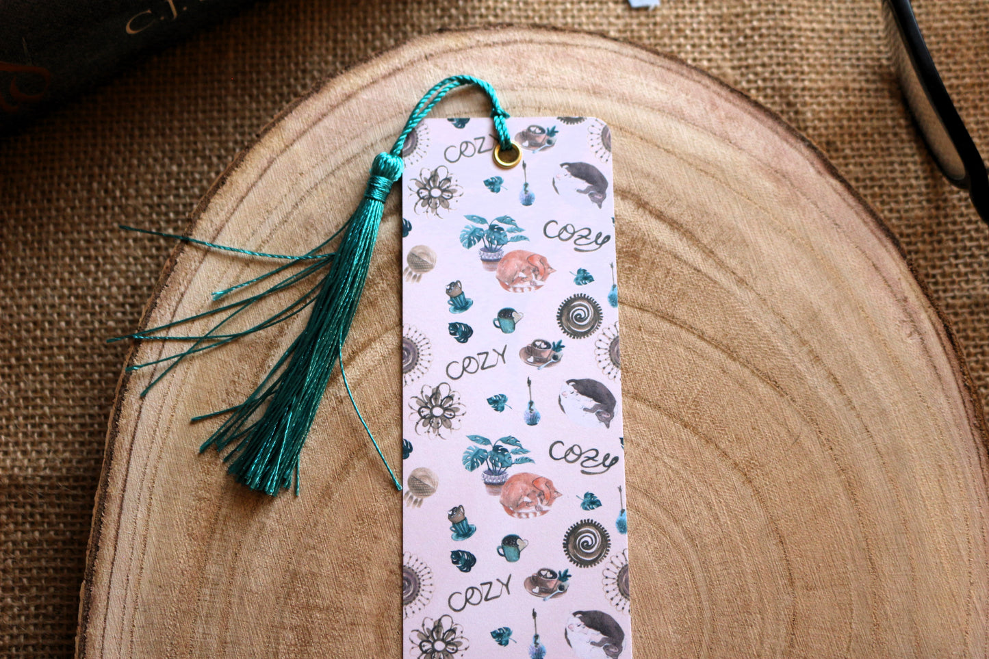 Cosy Cats and Plants Bookmark