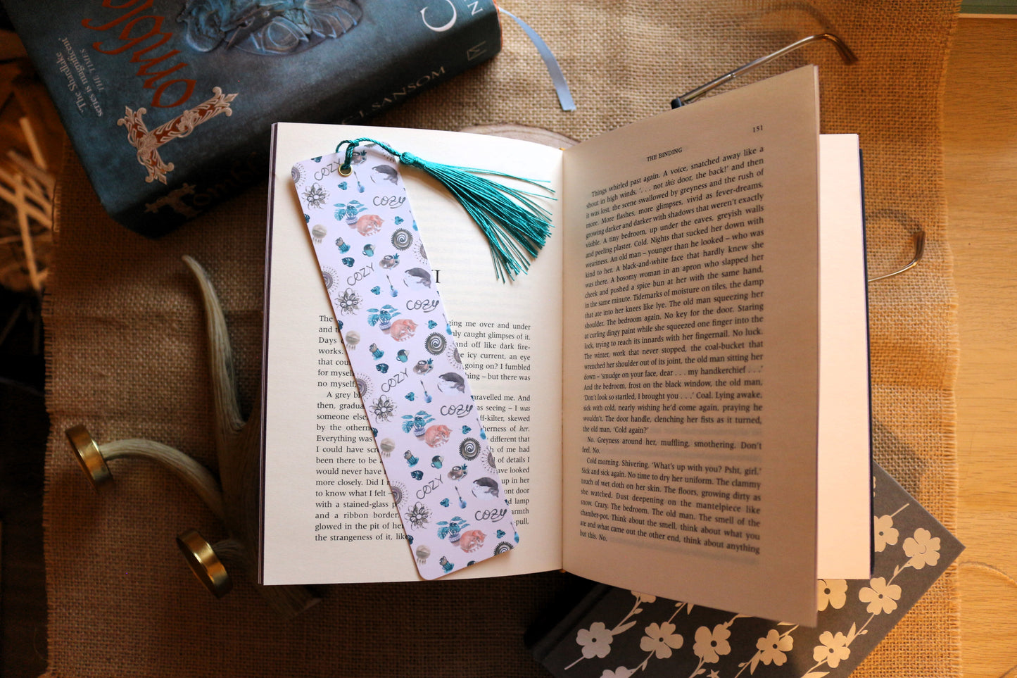 Cosy Cats and Plants Bookmark