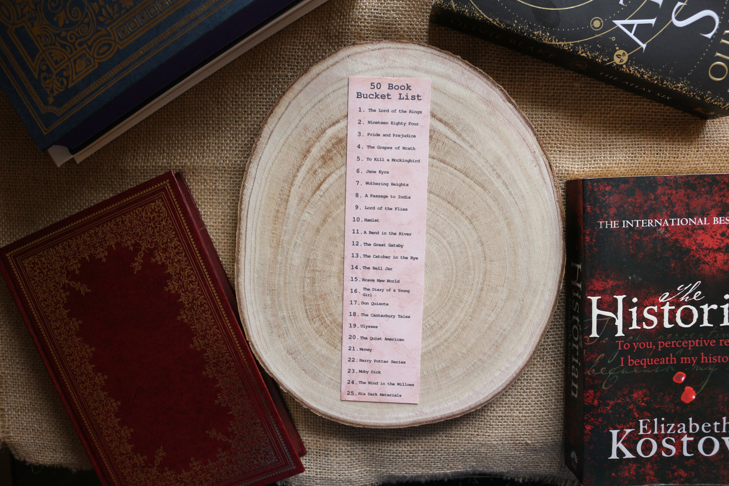 50 Books Bucket List Challenge Bookmark