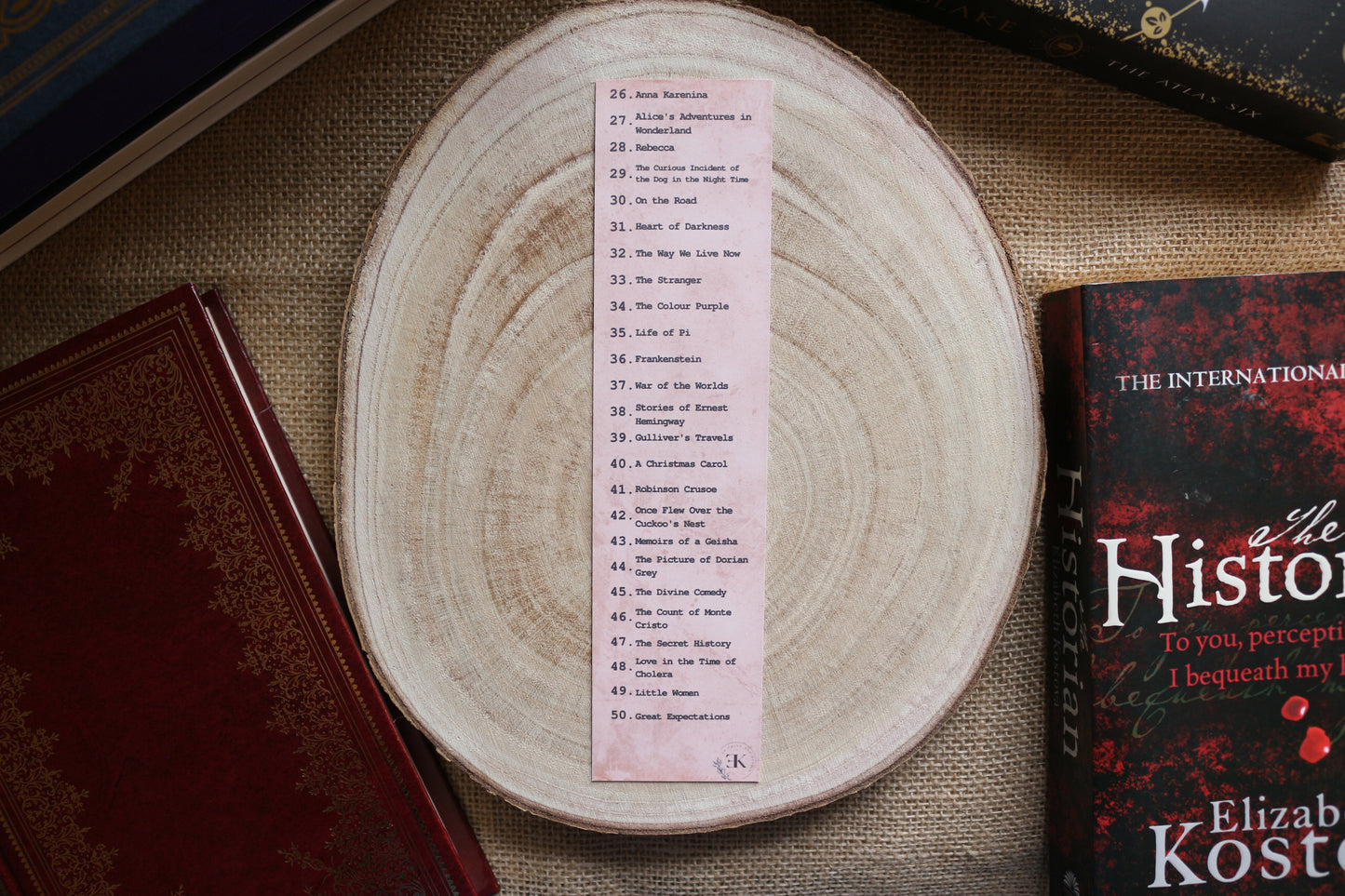 50 Books Bucket List Challenge Bookmark