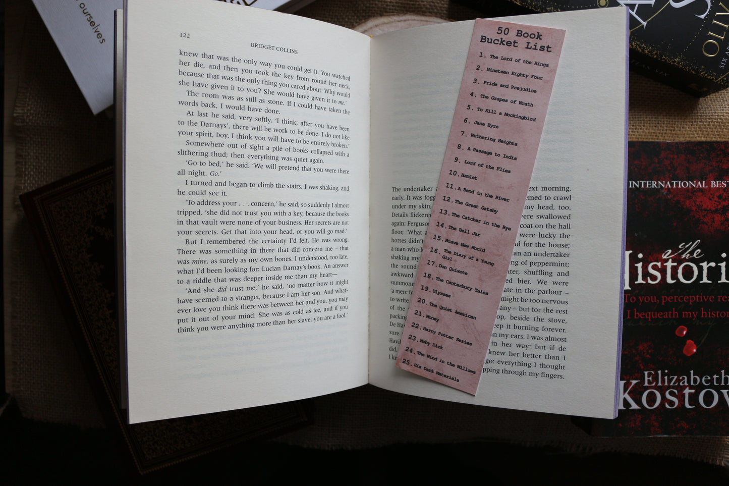 50 Books Bucket List Challenge Bookmark