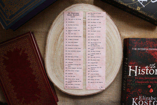 50 Fantasy Books Bucket List Challenge Bookmark