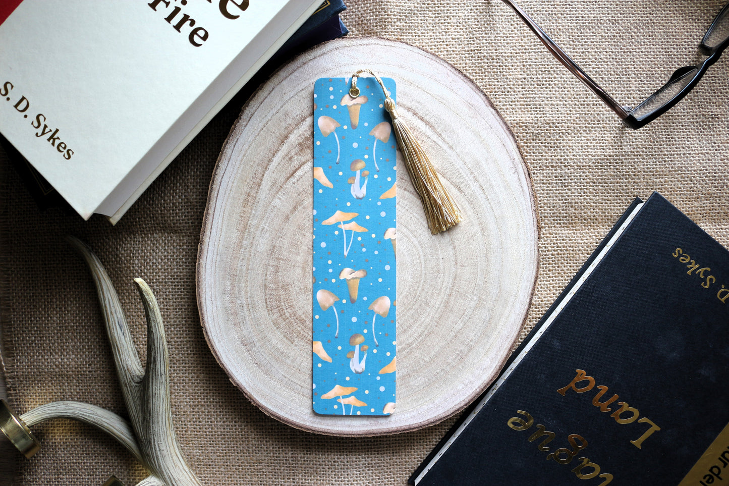 Gold Mushies Bookmark