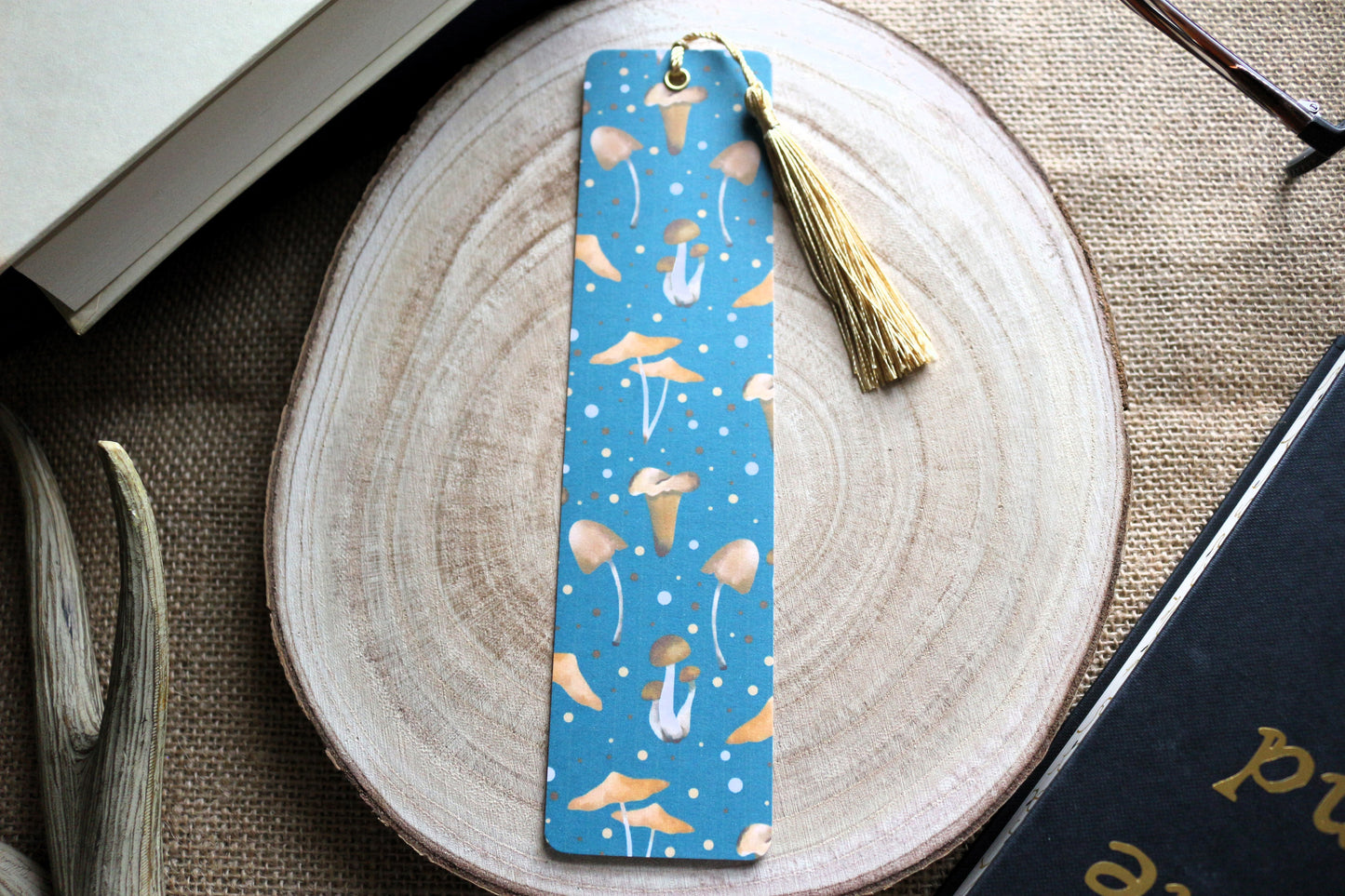 Gold Mushies Bookmark