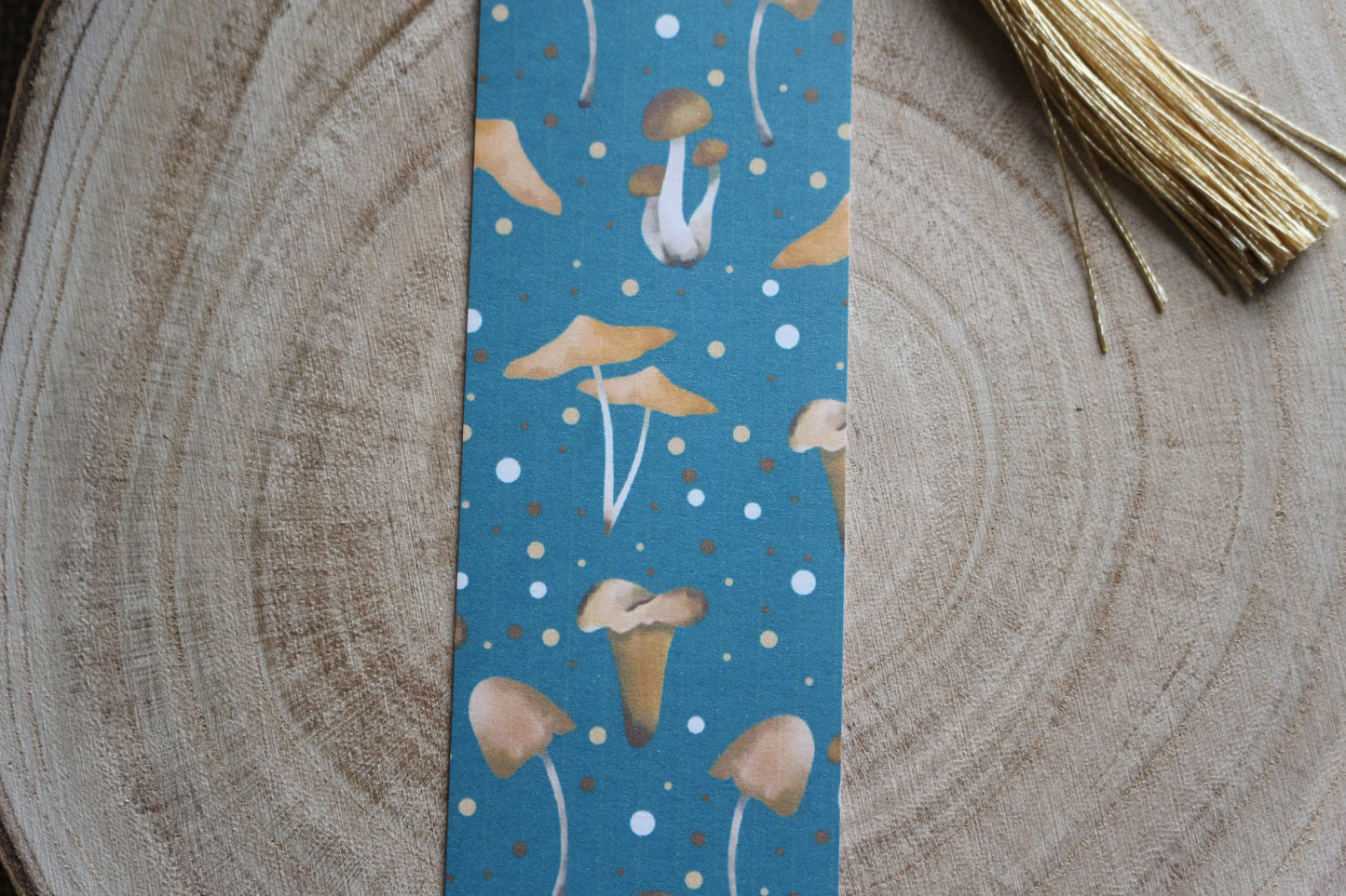 Gold Mushies Bookmark