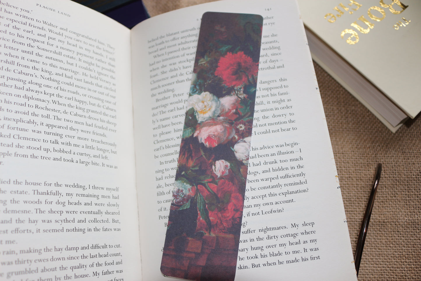 Gothic Flowers Bookmark