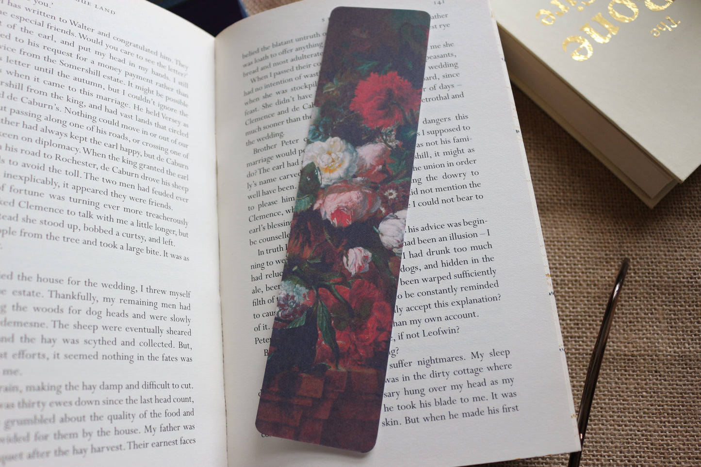 Gothic Flowers Bookmark