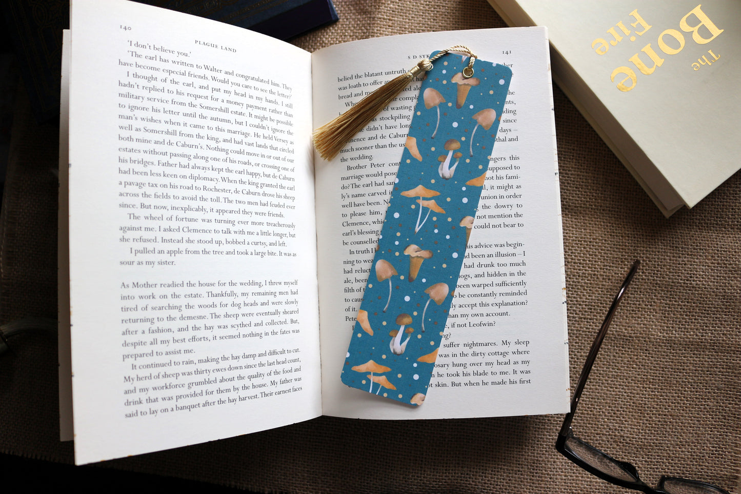 Gold Mushies Bookmark