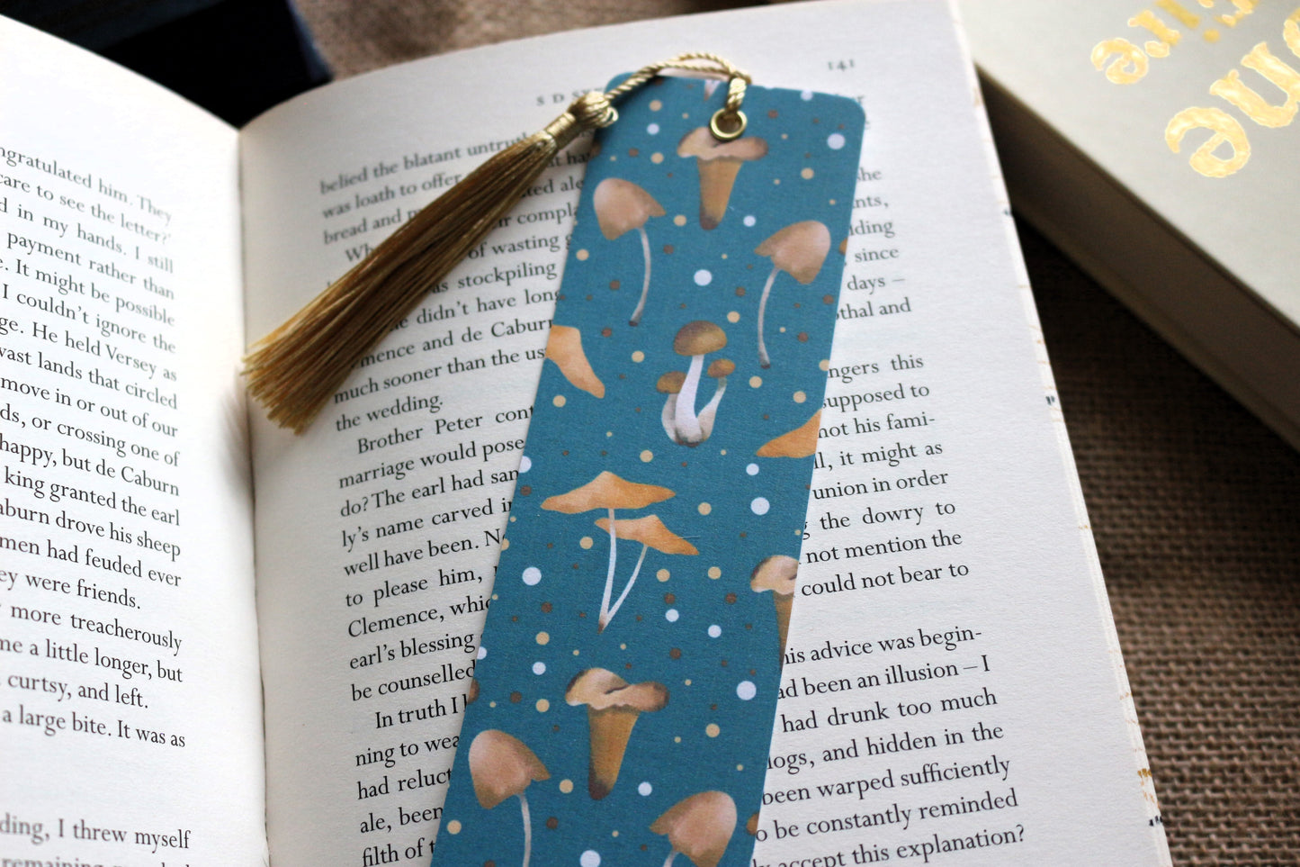 Gold Mushies Bookmark