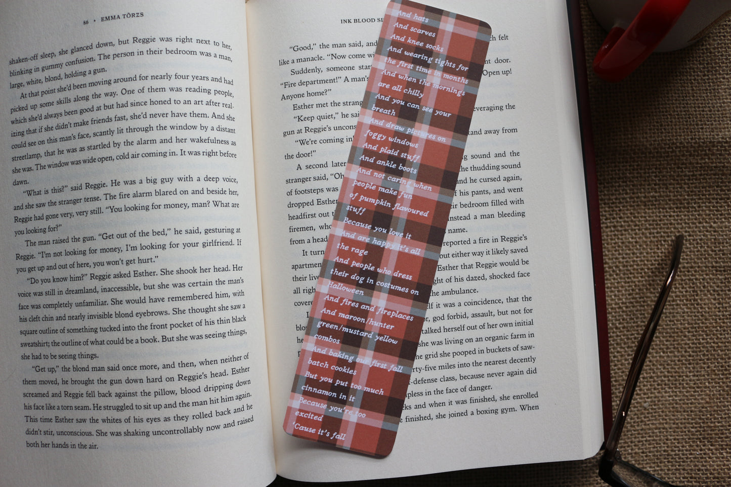 Because It's Fall Taylor Swift Quote Bookmark