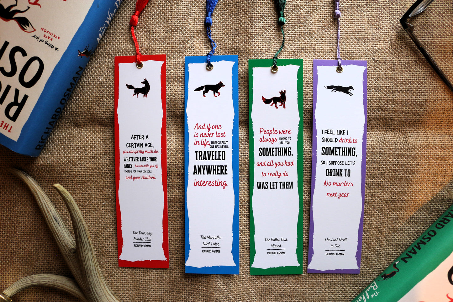 The Thursday Murder Club Inspired Bookmark Collection