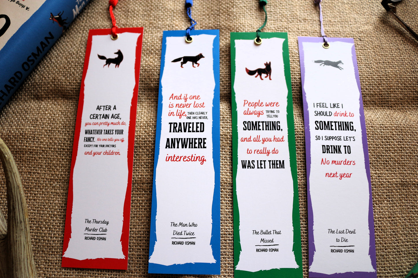 The Thursday Murder Club Inspired Bookmark Collection