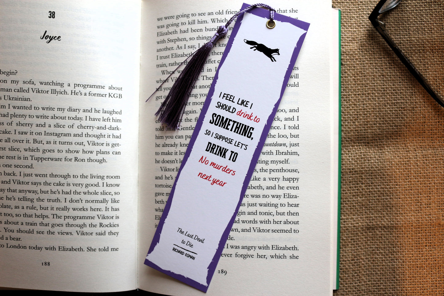 The Thursday Murder Club Inspired Bookmark Collection