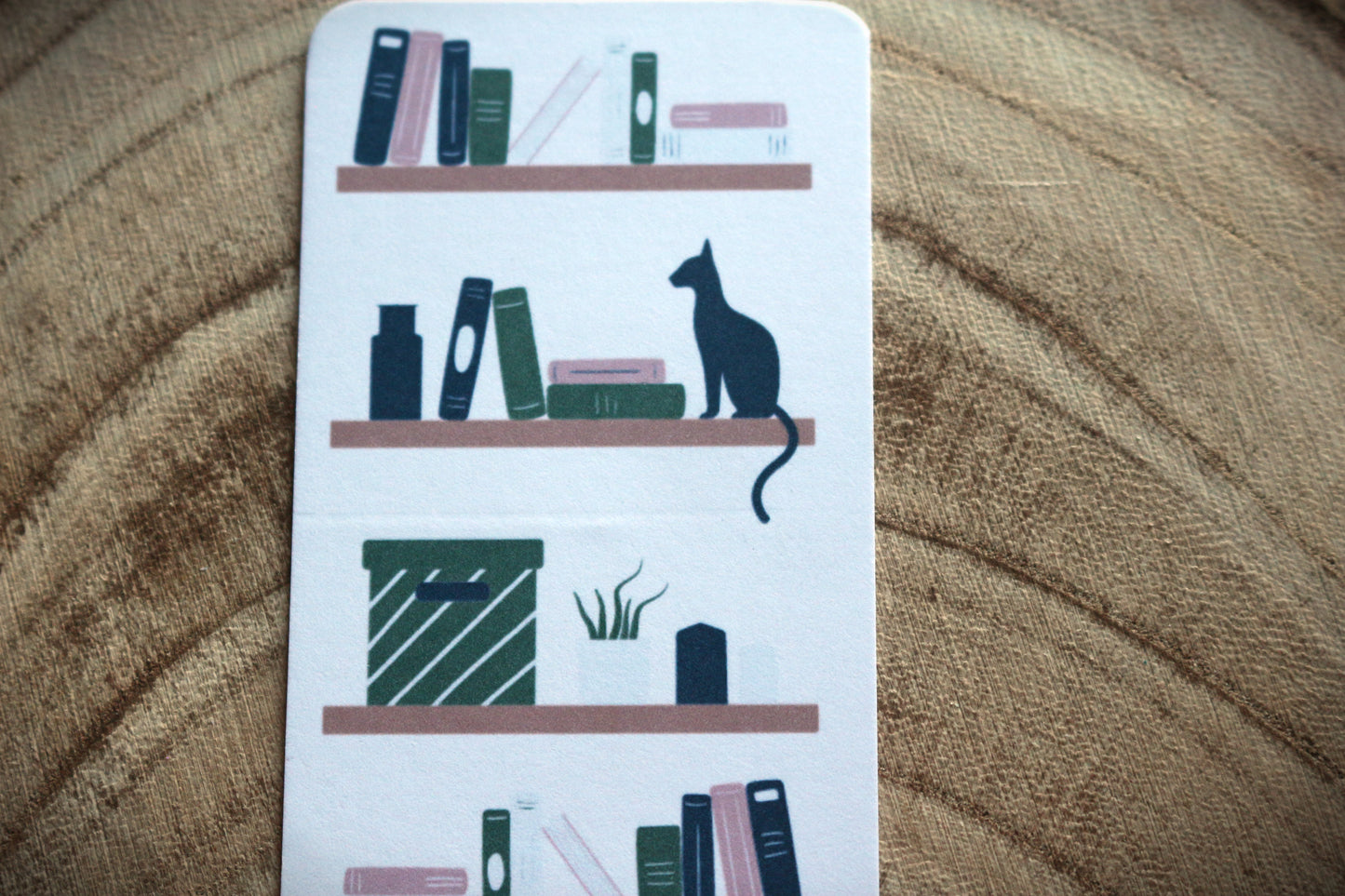 Cats and Bookshelves Bookmark