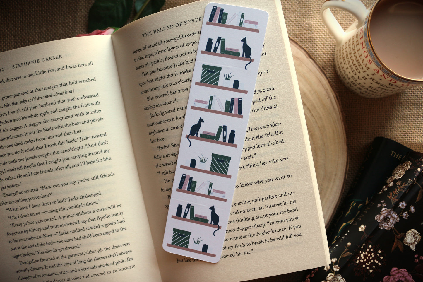 Cats and Bookshelves Bookmark