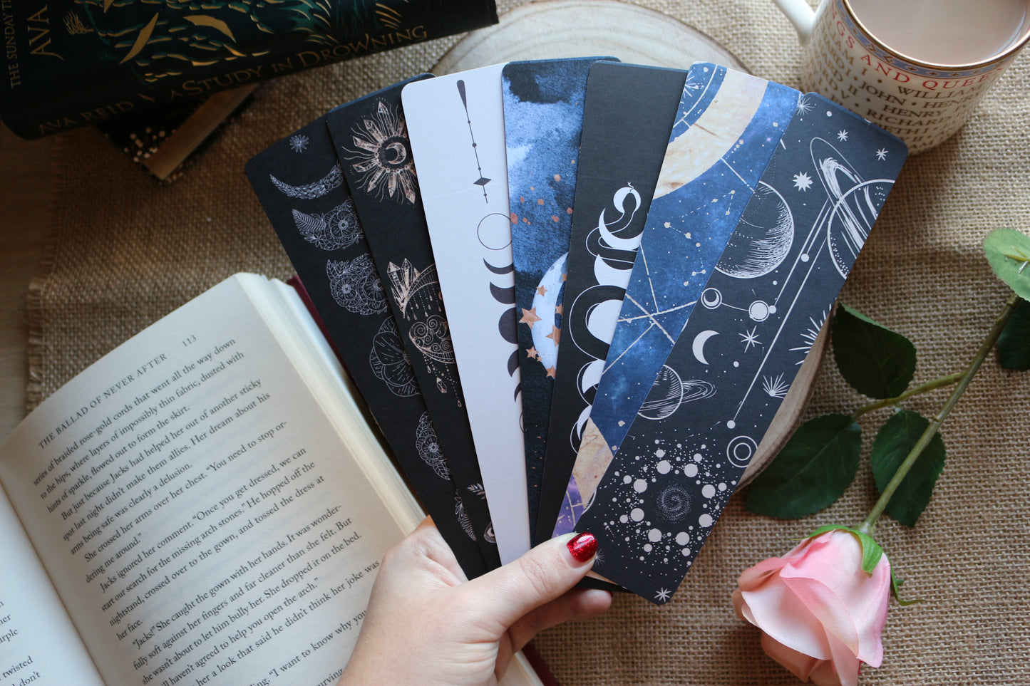 Celestial Inspired Zodiac Bookmark Collection