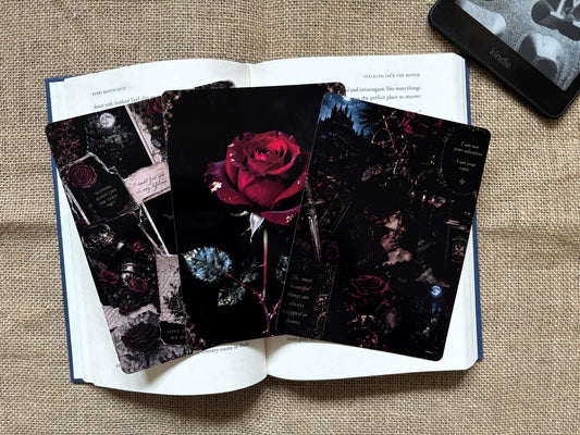 Dark Romance Kindle Insert Set – Gothic Romantasy Design