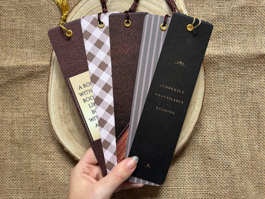 Dark Academia Library Bookmark Set