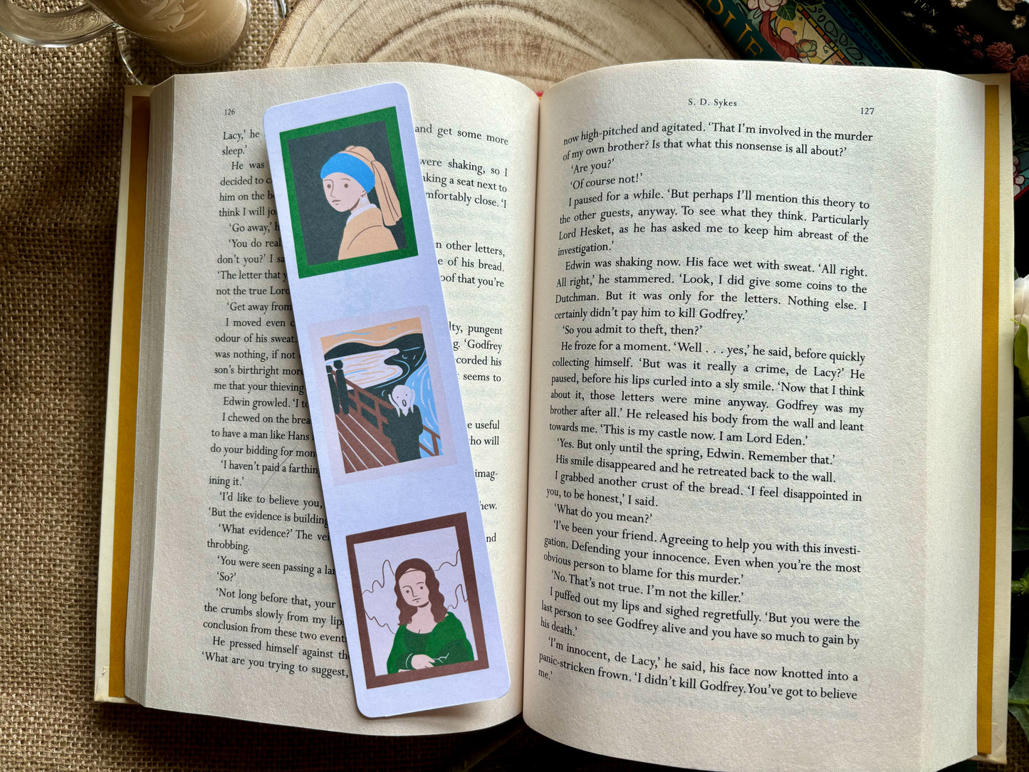 Cartoon Style Famous Artwork Bookmark