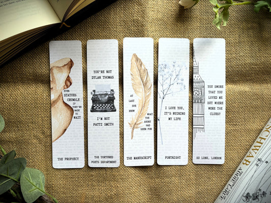 The Tortured Poets Department Inspired Bookmark Set