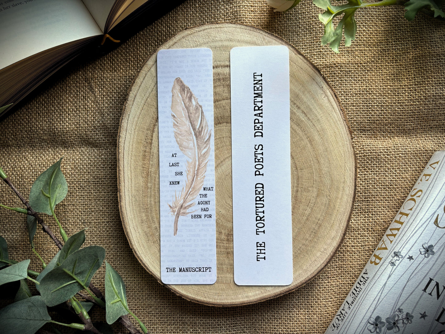 The Tortured Poets Department Inspired Bookmark Set