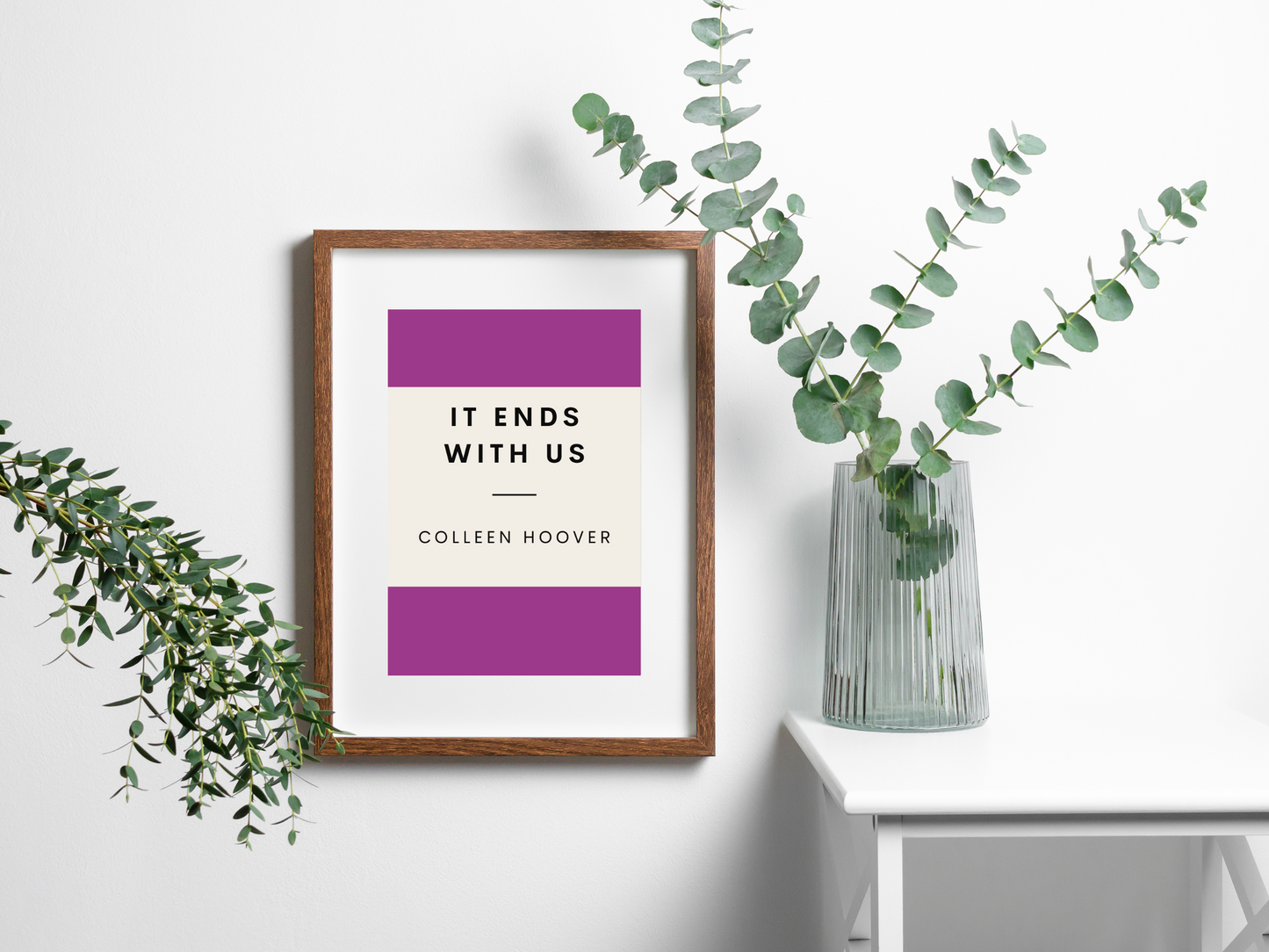 It Ends With Us Retro Inspired Literary Print