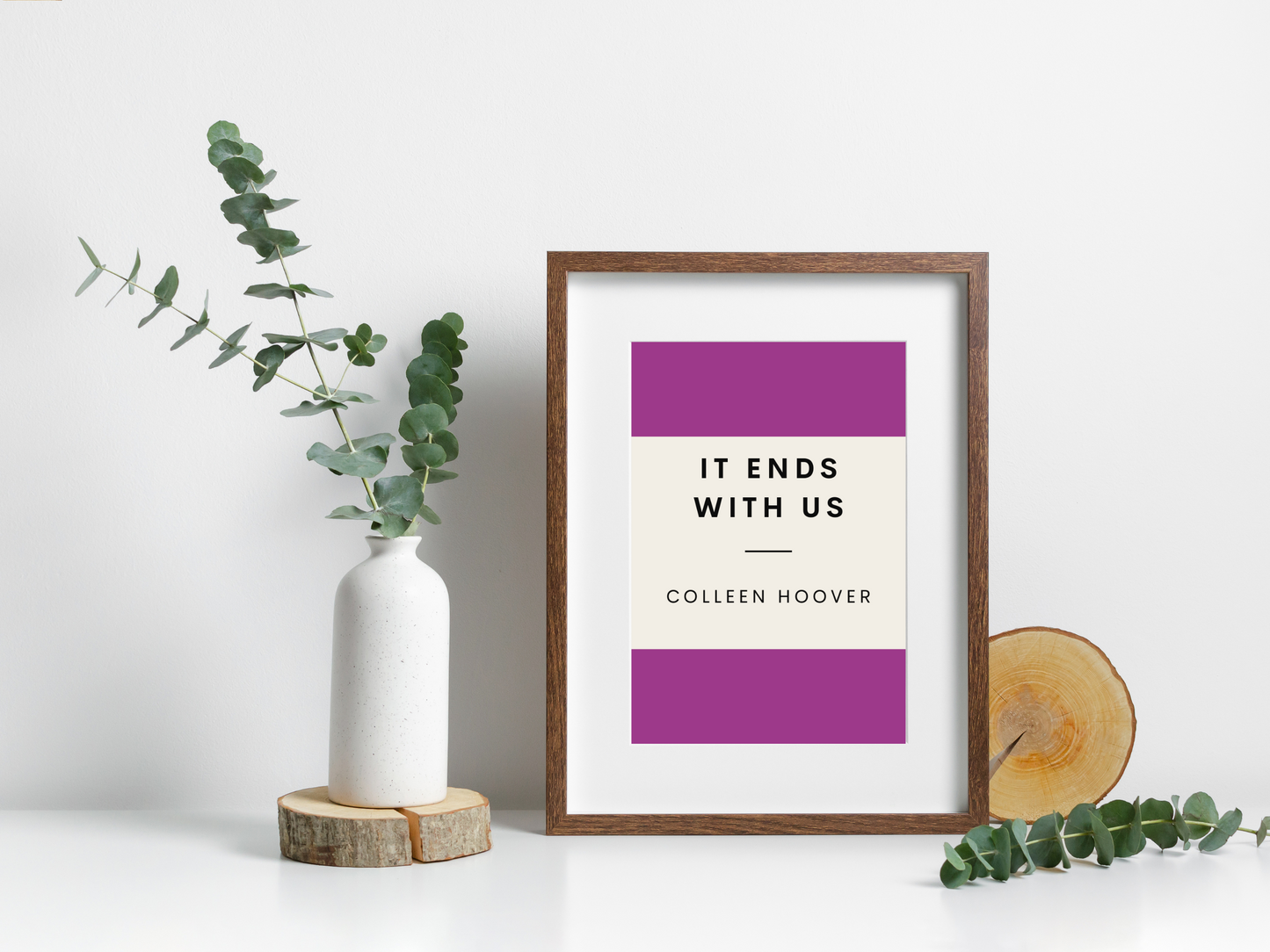 It Ends With Us Retro Inspired Literary Print