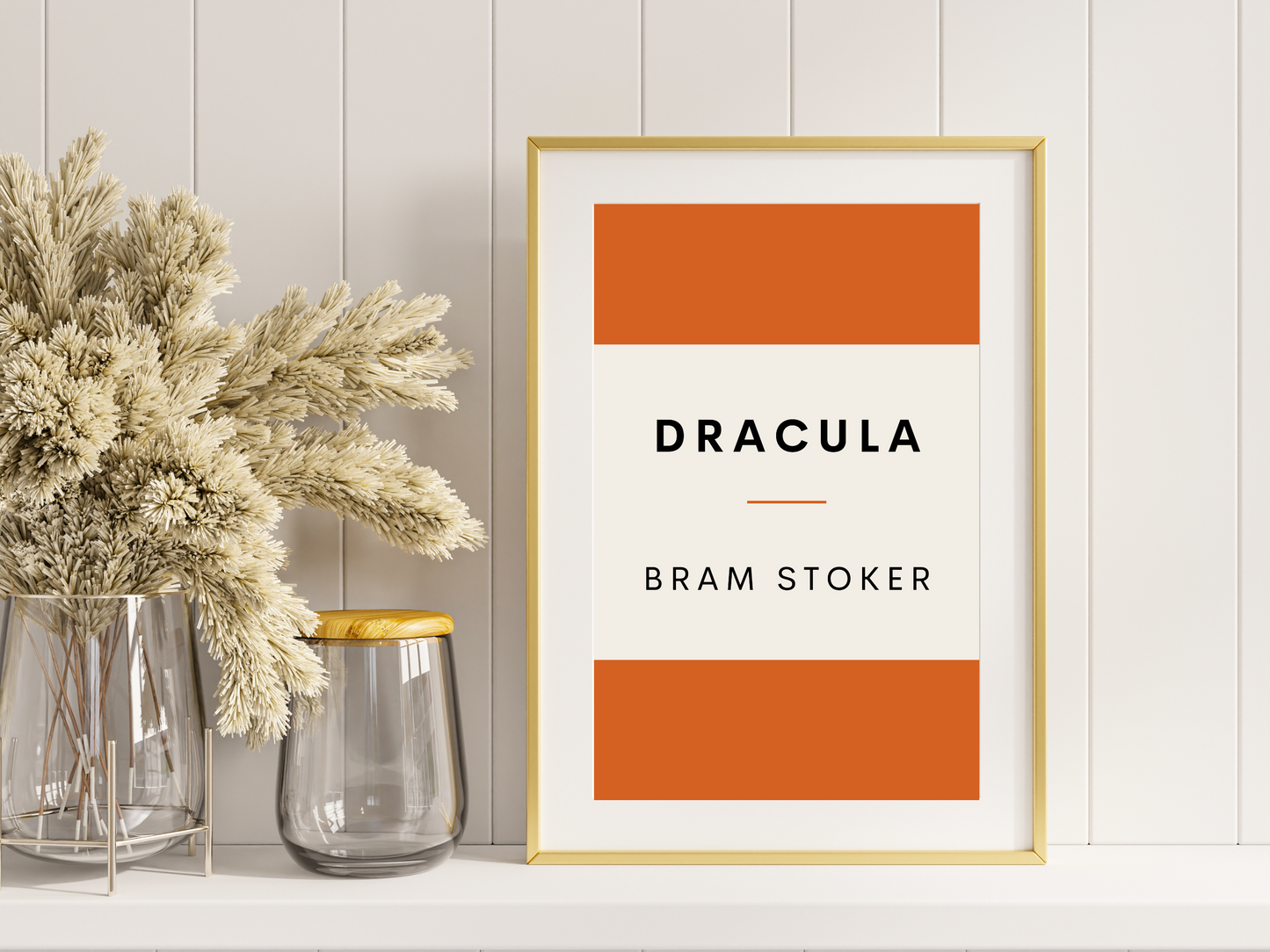 Dracula Retro Inspired Literary Print