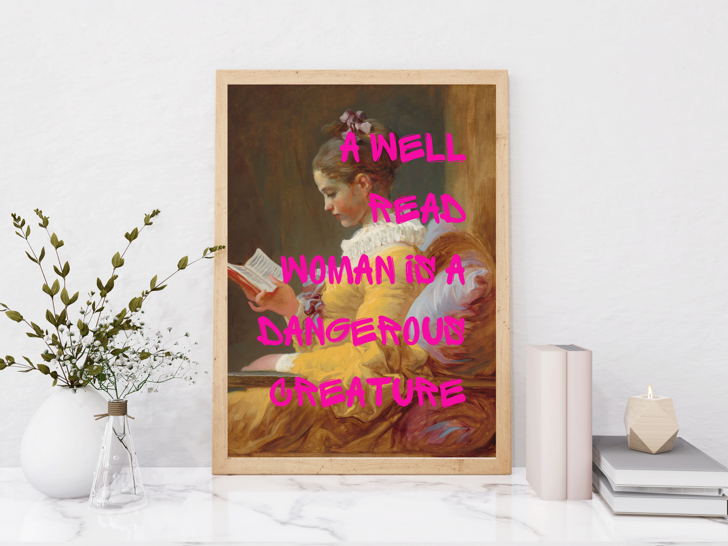 A Well Read Woman Poster