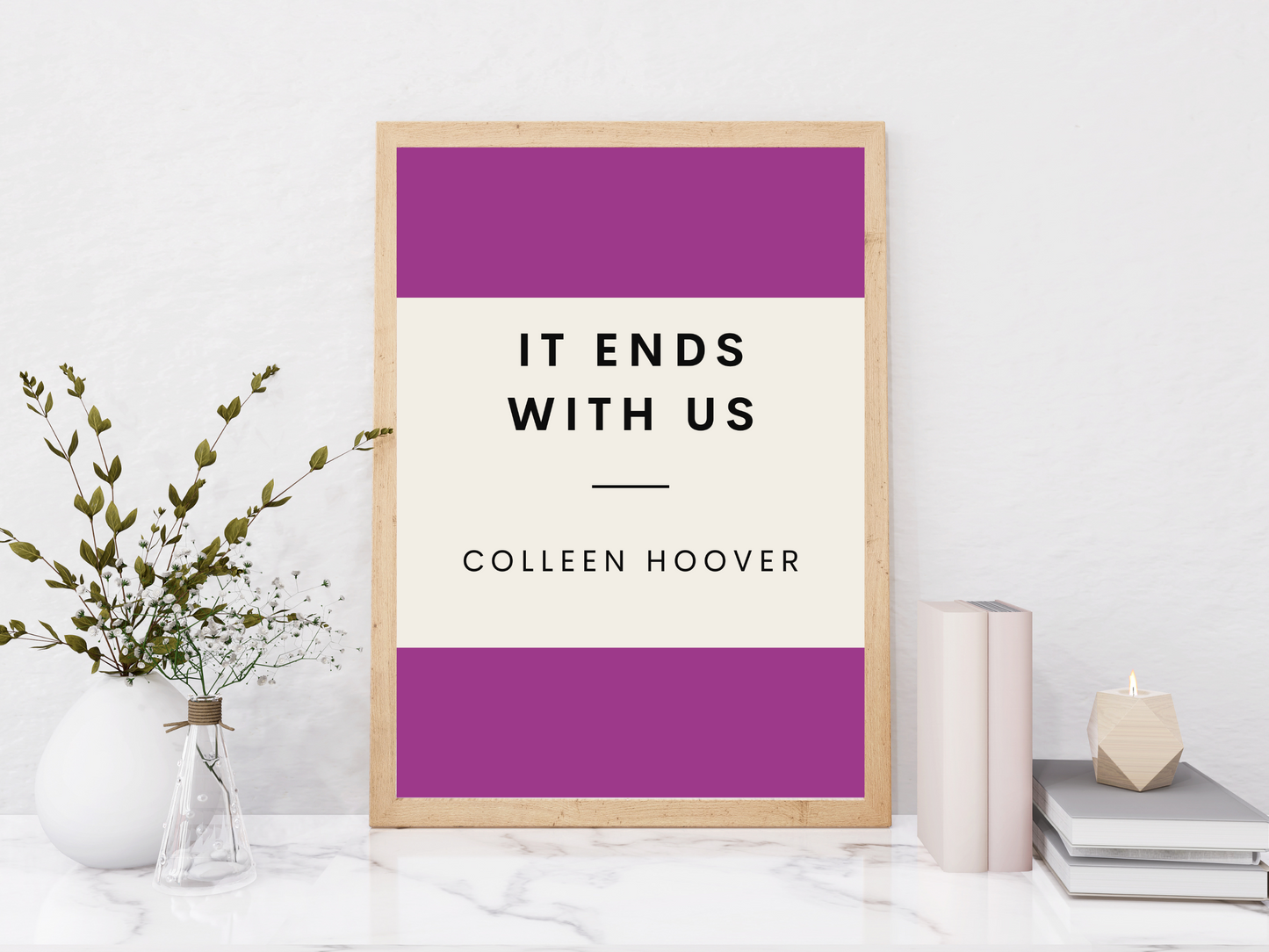 It Ends With Us Retro Inspired Literary Print