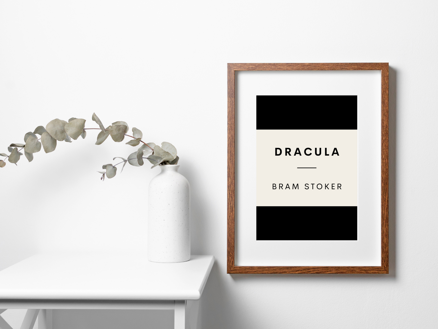 Dracula Retro Inspired Literary Print