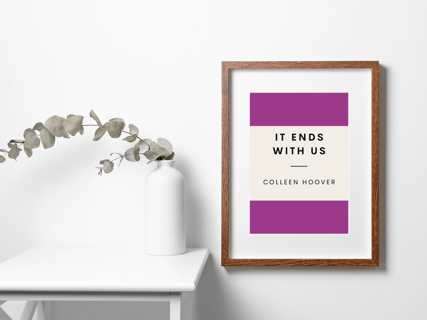 It Ends With Us Retro Inspired Literary Print