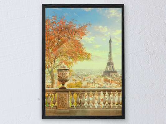 Autumnal Paris Balcony Print