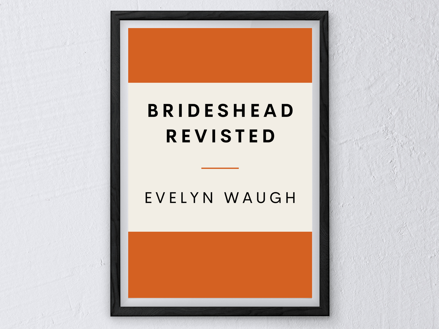 Brideshead Revisted Retro Inspired Literary Print