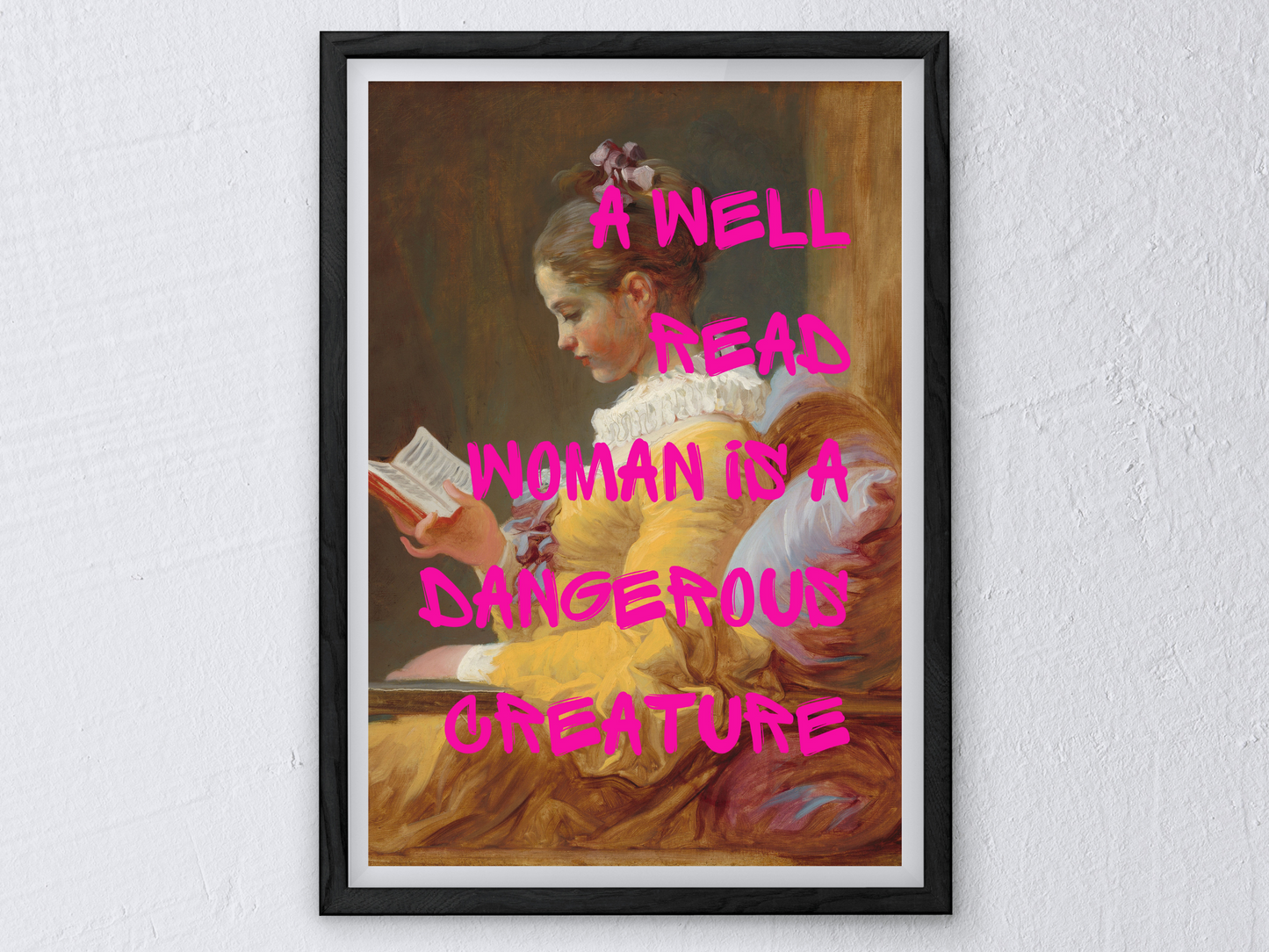 A Well Read Woman Poster