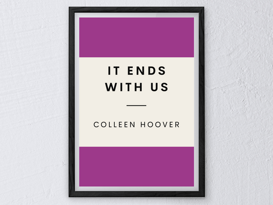 It Ends With Us Retro Inspired Literary Print