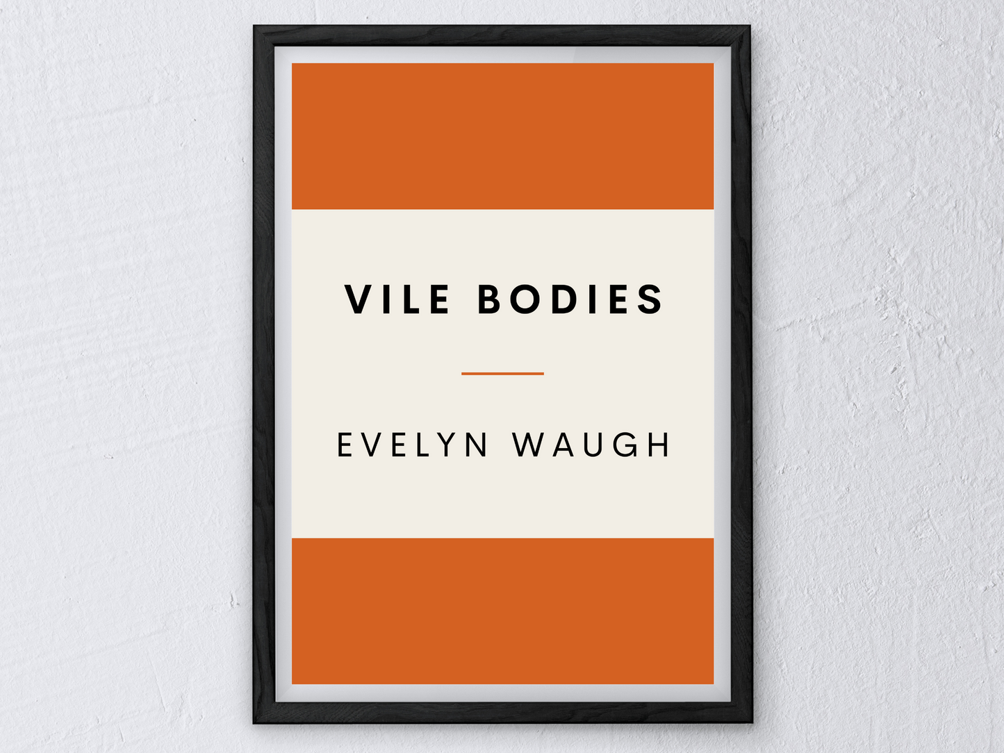 Vile Bodies Retro Inspired Literary Print