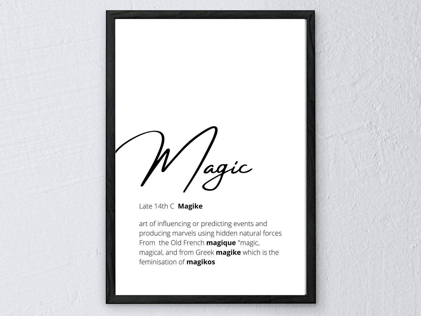 Magic Definition Print