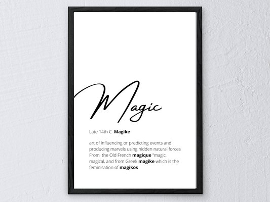 Magic Definition Print