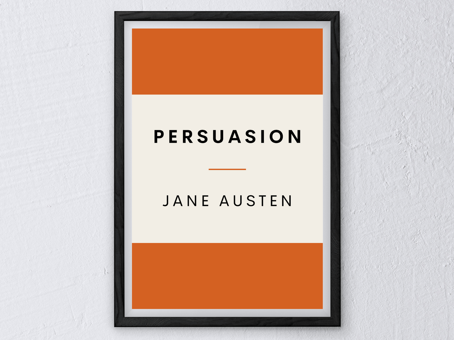 Persuasion Jane Austen Retro Inspired Literary Print