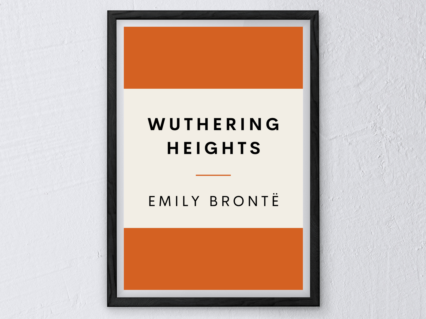 Wuthering Heights Emily Bronte Retro Inspired Literary Print