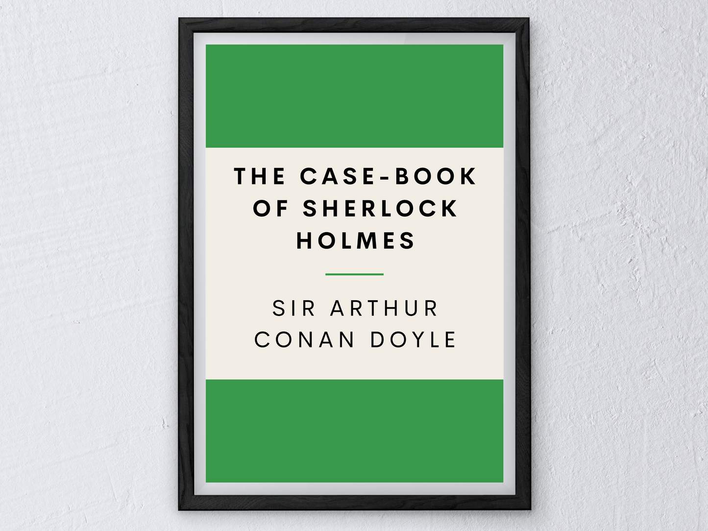 The Case-Book of Sherlock Holmes Retro Inspired Literary Print